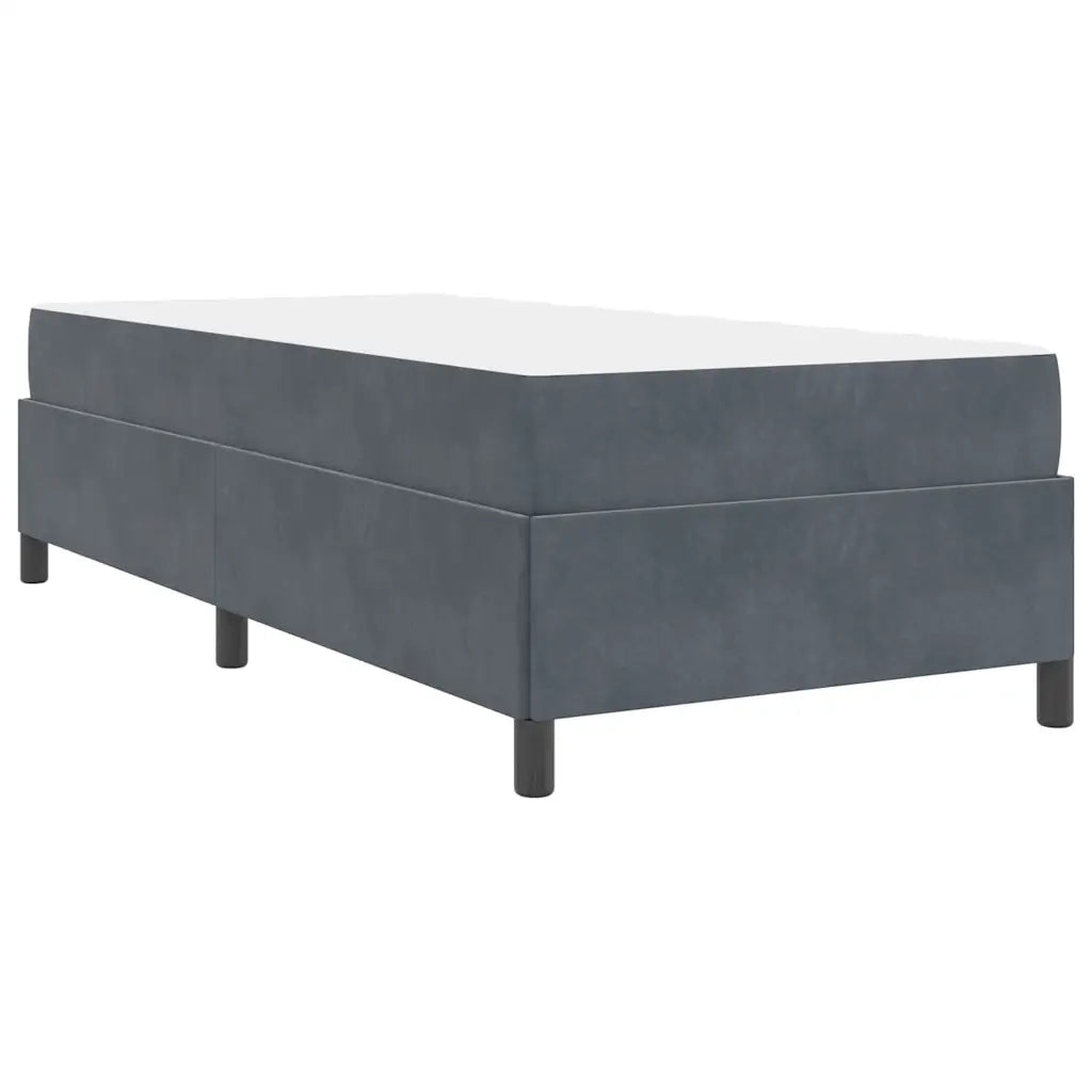 vidaXL Struttura del letto Grigio Scuro e Bianco 100 x 200 cm Velluto