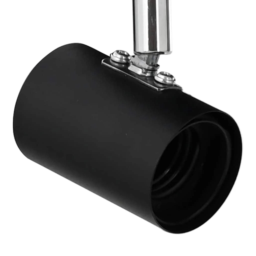 Faretto da soffitto moderno versatile e orientabile 38 x 6,5 x 11,5 cm metallo nero 02_0058291
