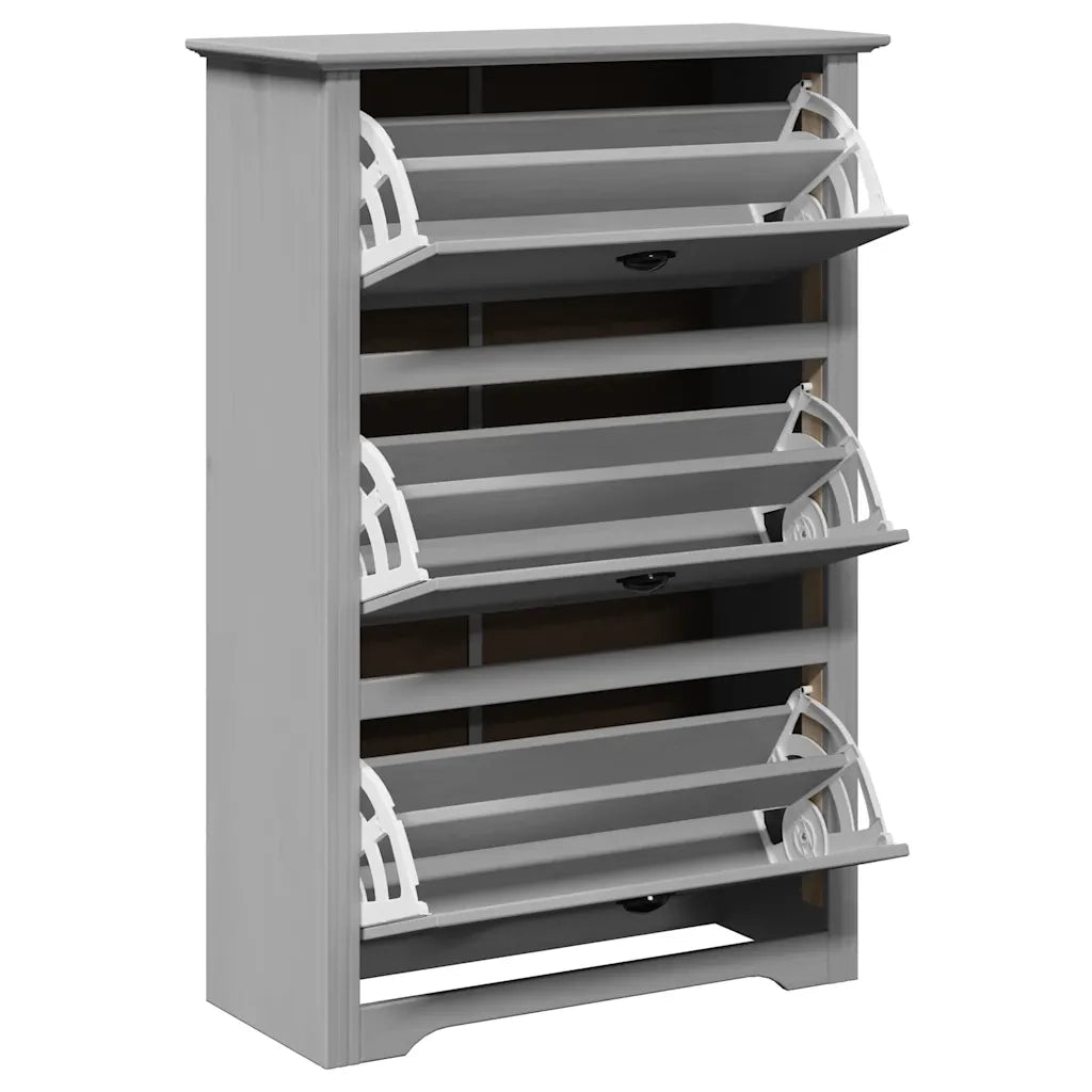 Scarpiera-Scaffale per scarpe BODO Grigia 80x35x118 cm