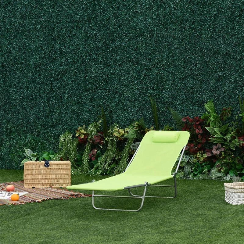LETTINO PRENDISOLE PIEGHEVOLE 182 X 56 X 24.5 CM VERDE LIME