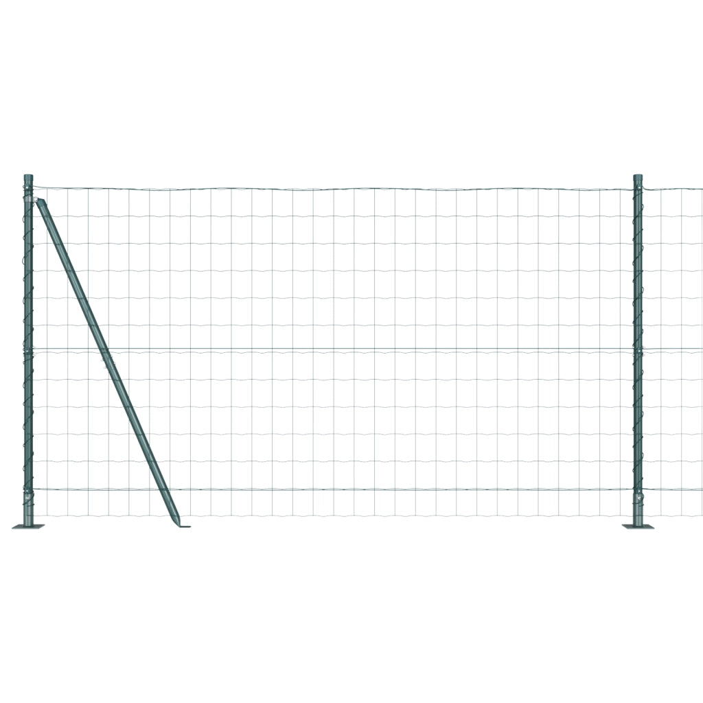 Recinzione Euro con 7 posti flangiati 1.2x10 m in acciaio zincato