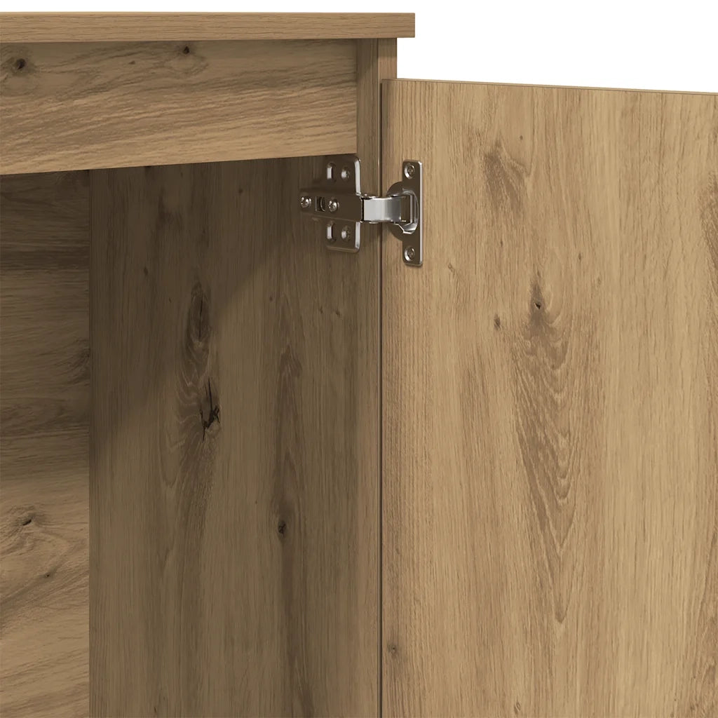 Credenza Rovere Artigianale 102x35x70 cm in Legno Multistrato