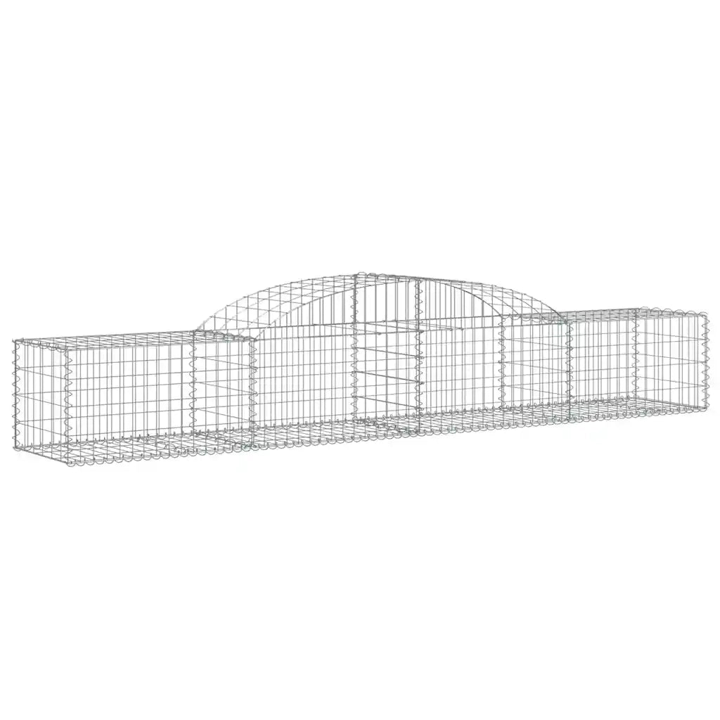 Cesti Gabbioni ad Arco 30 pz 300x50x40/60 cm Ferro Zincato