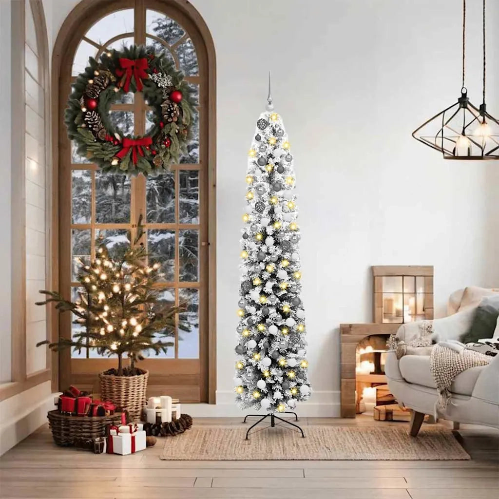 vidaXL Albero di Natale snodato Verde 48 x 48 x 180 cm