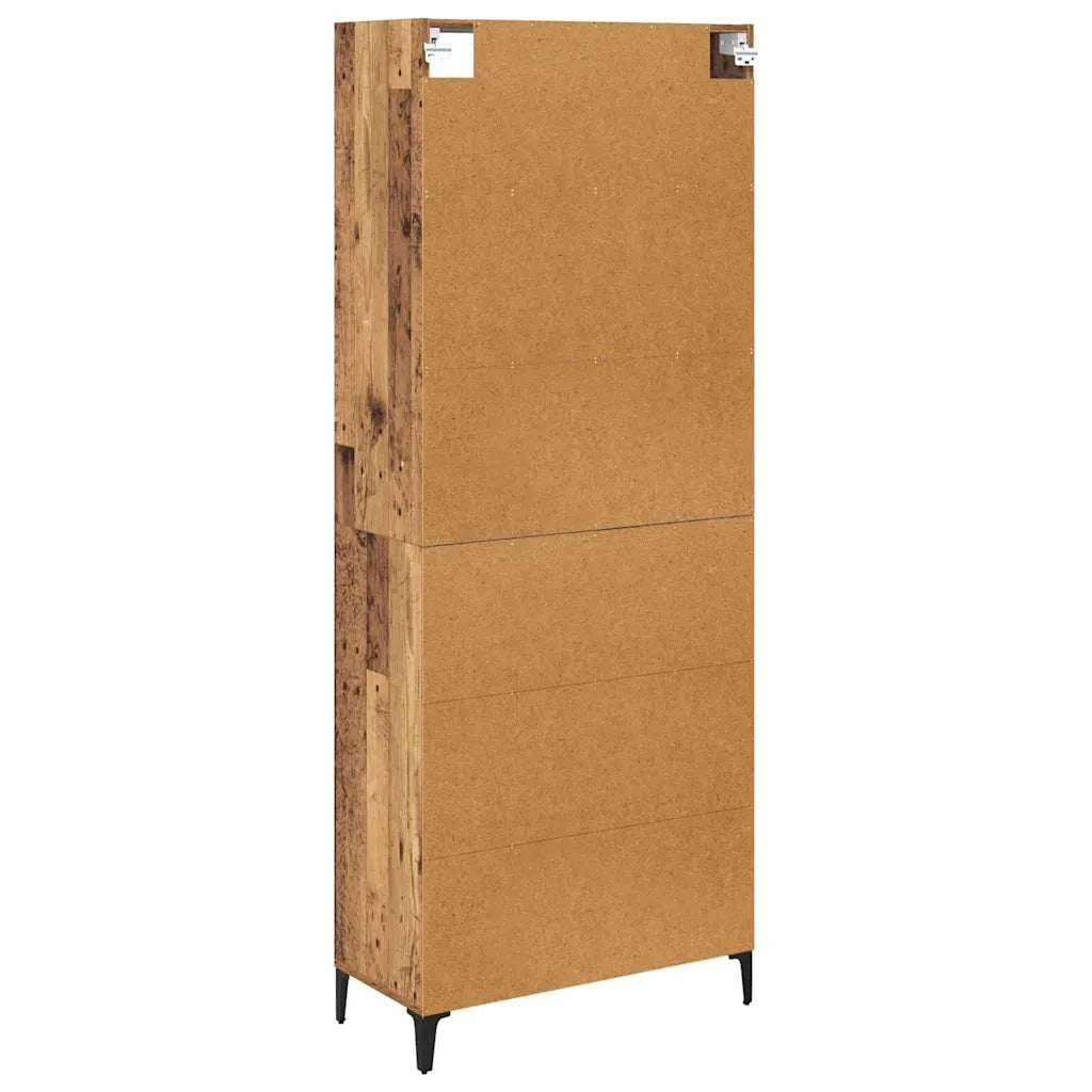 Credenza | Madia | Buffet da pranzo | Armadio da pranzo Legno vecchio 69,5 x 34 x 180 cm Legno multistrato