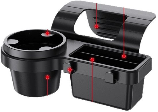 Accessori per contenitori da bere da appendere alle porte e finestre con cassetto di stoccaggio | Accessori per interno di camion (2 pezzi)