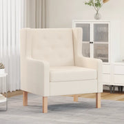 Poltrona Bianco Crema in Tessuto 245449