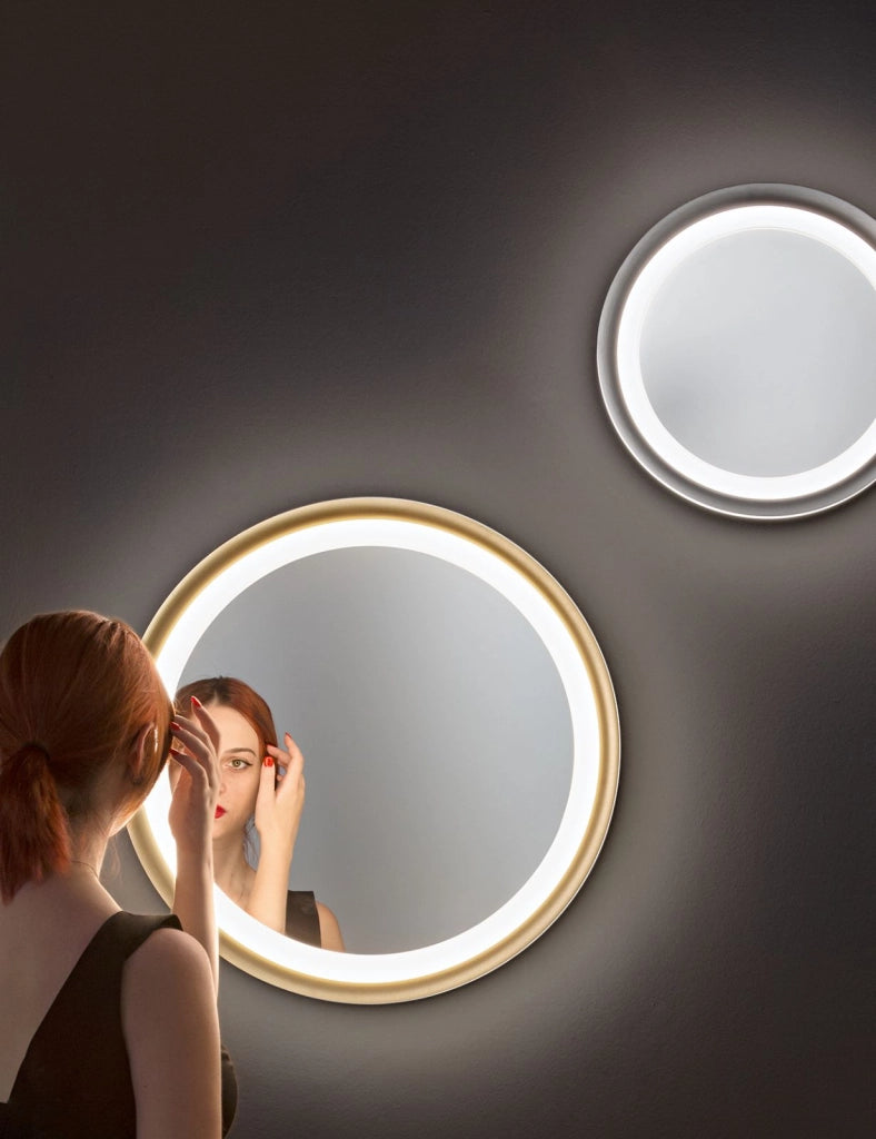 Plafoniera in alluminio  Oro Mirò LED 59W 3000K CRI?80 220-240V 50/60Hz 4130Lm biemissione d.60cm