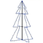 Albero di Natale | Decorazioni natalizie a Cono 160 LED per Interni Esterni 78x120 cm