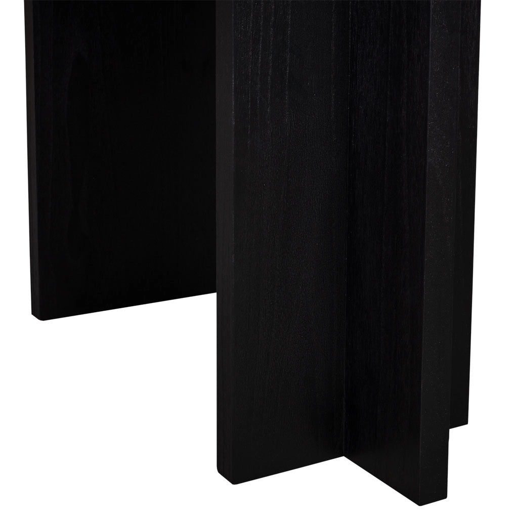 Mobile da ingresso in legno nero 120x40x81