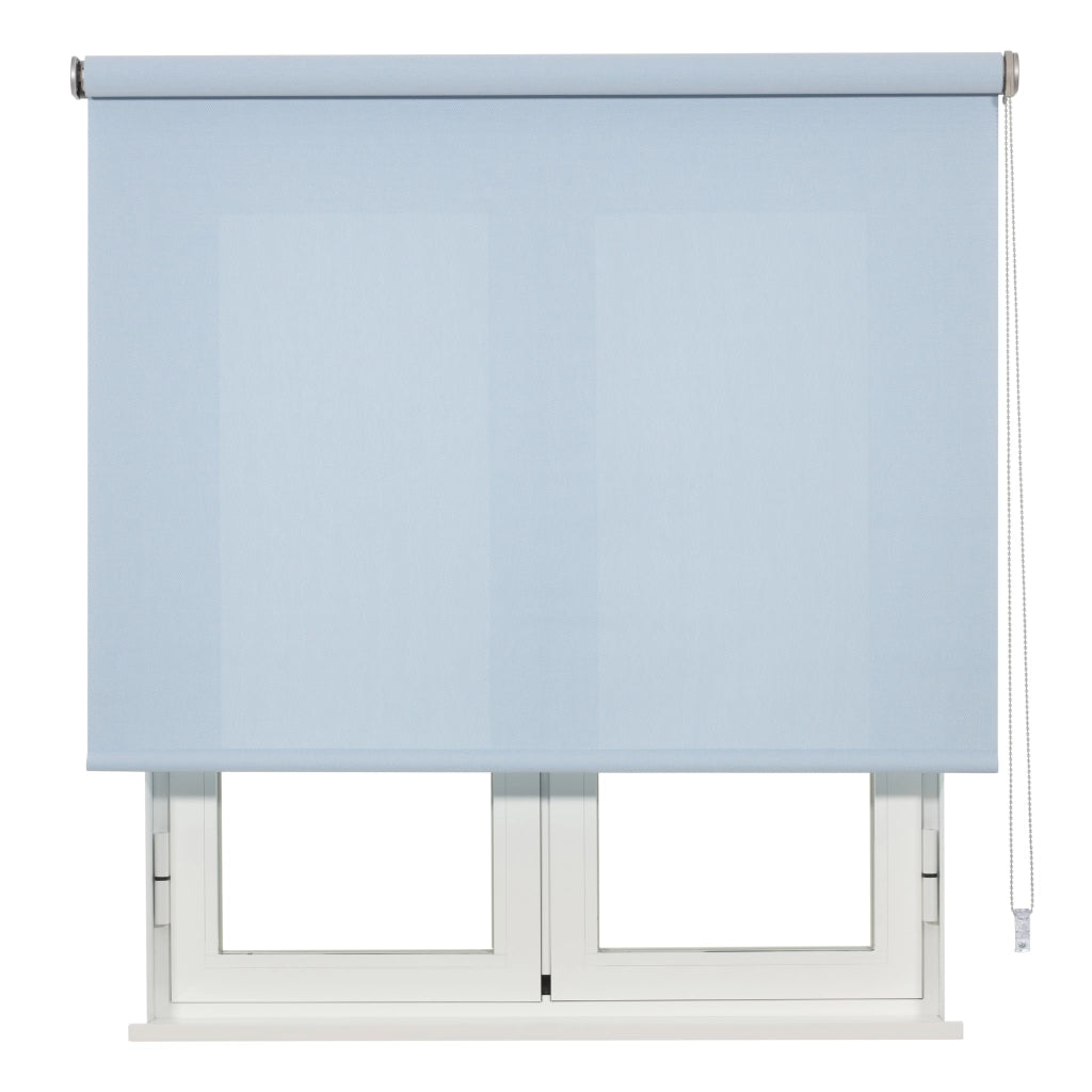 VIEWTEX Tenda a rullo Screen apertura 1% bianco turchese 130 X 250cm - Made in Europe - 5 anni di Garanzia