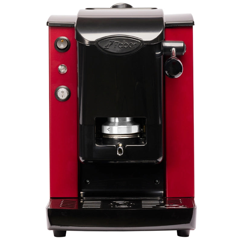FABER SLOT PLAST LITE BORGOGNA / NERO (SPBORNLT) - MACCHINA CAFFE A CIALDE - TERMOREGOLATORE 95 GRADI