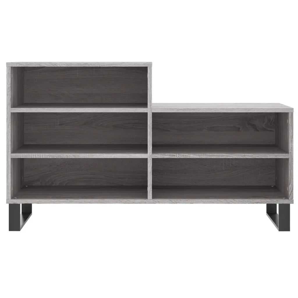 Scarpiera Grigio Sonoma 102x36x60 cm in Legno Multistrato 831402