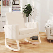 Sedia a Dondolo Crema in Tessutocod mxl 119426