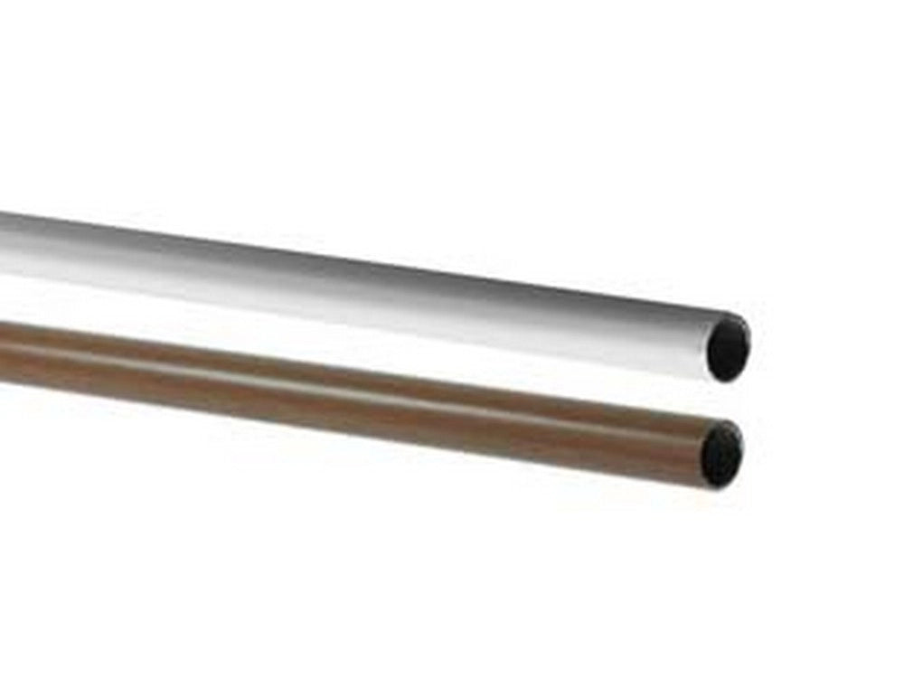 5mt tubo armadio tondo acciaio plastificato  mm18x mt2 altezza bianco cod:ferx.fer64095