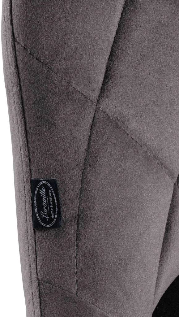 Sgabello da bar Lazio Velvet grigio,bianco