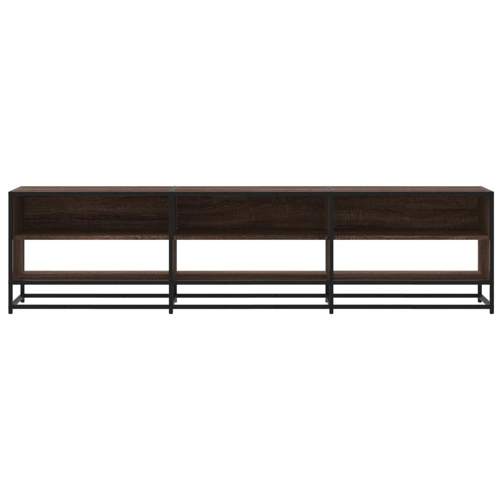 Mobile TV multimediale scaffale TV mobile TV sala da pranzo soggiorno camera da letto rovere 180 x 40 x 46 cm legno ingegnerizzato marrone 02_0027203