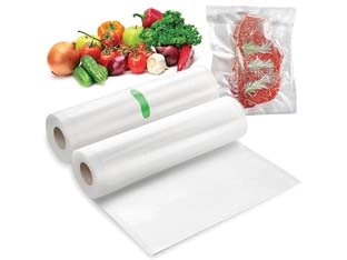 BUSTE SOTTOVUOTO PER ALIMENTI IN ROTOLO- - cm.30x6 mt. in confezione da 2 rotoli - 1 confezione XTRA