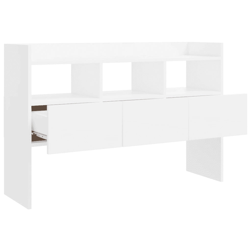 Credenza Bianca 120x30,5x70 cm in Legno Multistrato 808377