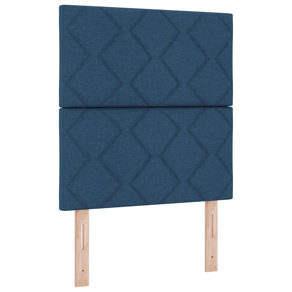 Letto a molle con materasso Blu 80 x 200 cm Tessuto 3339657