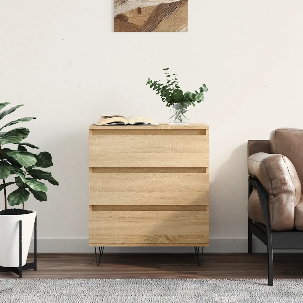 Credenza Rovere Sonoma 60x35x70 cm in Legno Multistrato 827183