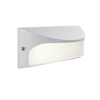 Applique 10W LED 3000K finitura goffrata bianco, luce calda Sovil Dome