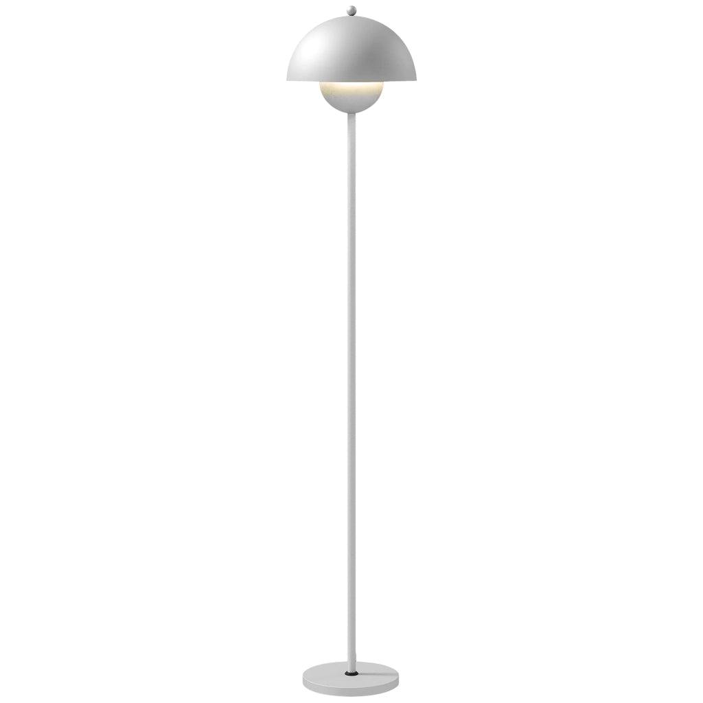 Lampada da terra moderna ¨C Xylo ¨C ?30x155 cm argento con paralume a ciotola