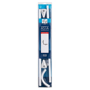 Asta tenda doccia angolare 90x90 cm in acciaio bianco
