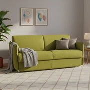 Trissino, Divano Letto 2 Posti Sfoderabile Made in Italy, 180x95 cm Verde