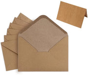Enveloppe B6 50 pezzi - Enveloppe Vintage marrone - Enveloppe senza finestra - Utilizzo creativo - Ideale per matrimoni - Dimensioni 16,4 x 11,2 cm - Scatola della posta
