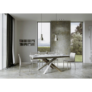 Tavolo allungabile 90x120/224 cm Volantis Evolution telaio Multicolor - Quercia Natura