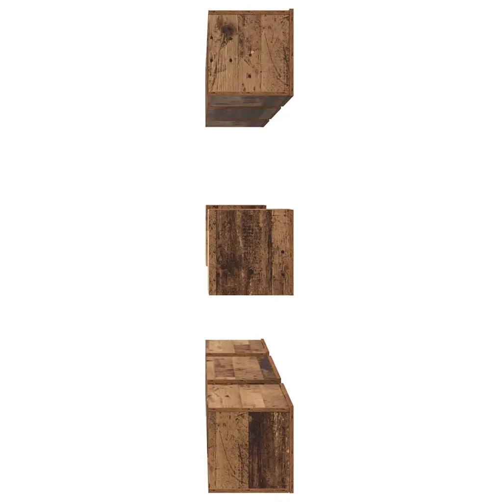 Set mobile TV 8 pcs Legno vecchio Legno multistrato 3393165