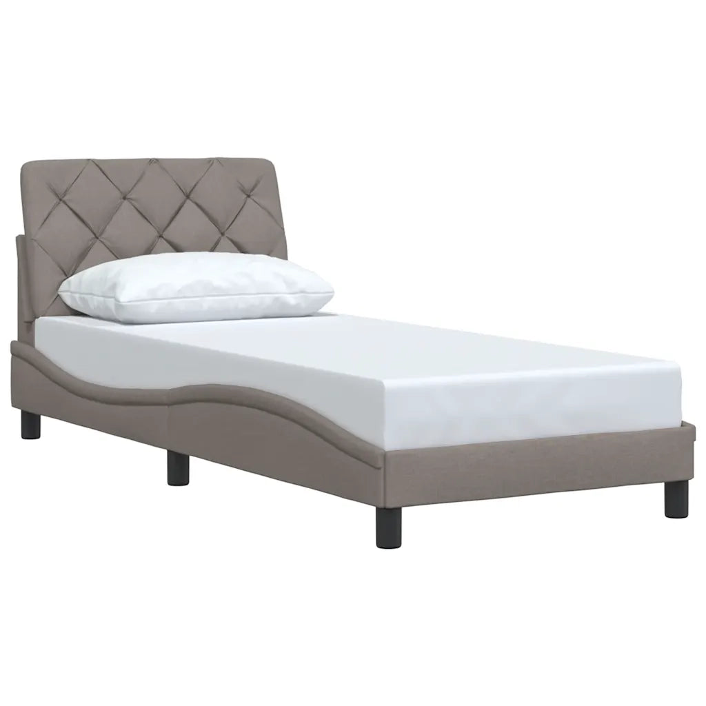 Giroletto senza Materasso Tortora 90x190 cm Tessuto 3310570