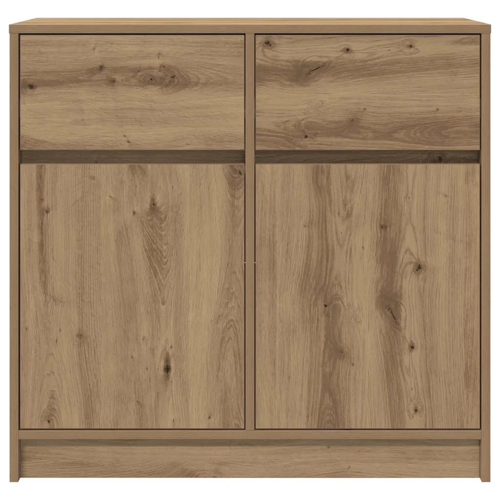 Credenza con Cassetto-Buffet-Armadio da cucina Rovere Artigianale 80x34x76 cm Truciolato