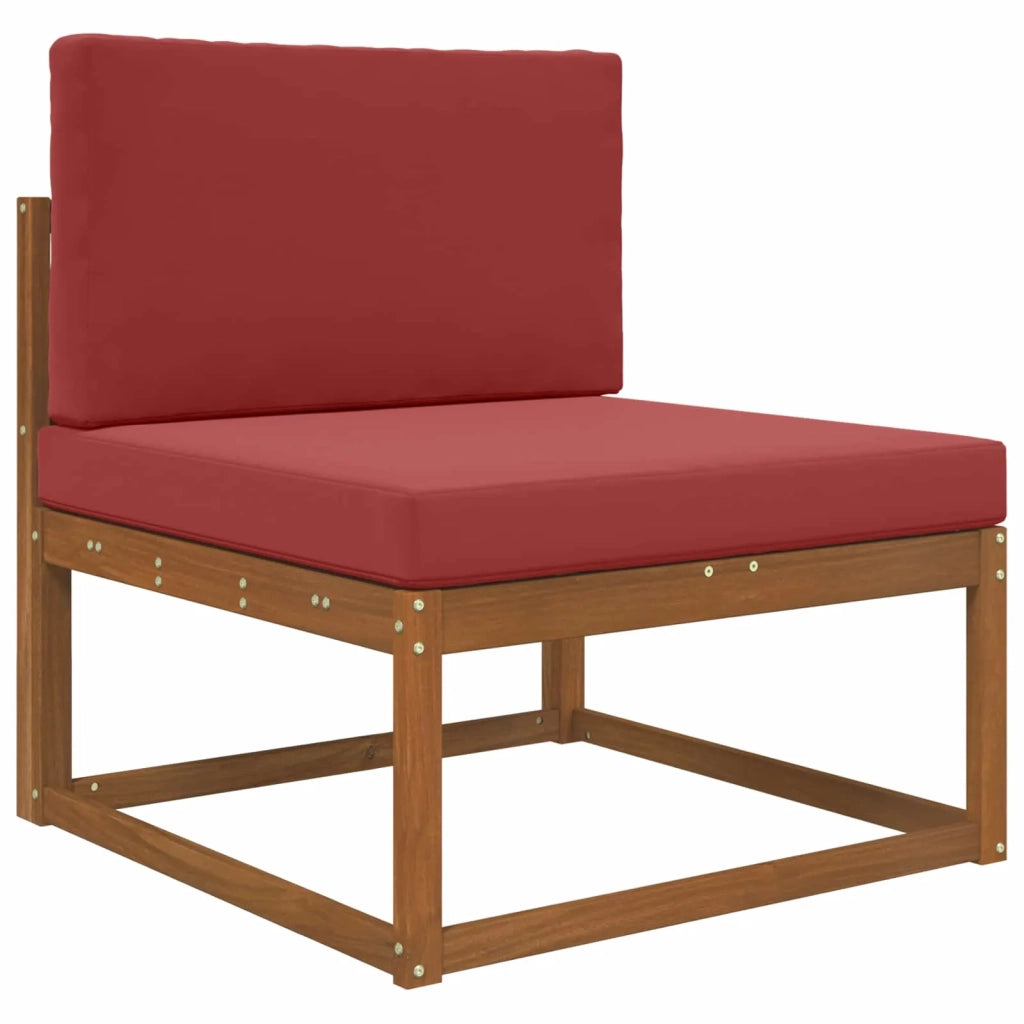 Cuscino per divano da esterno 2 pcs Rosso vino Poliestere 900838
