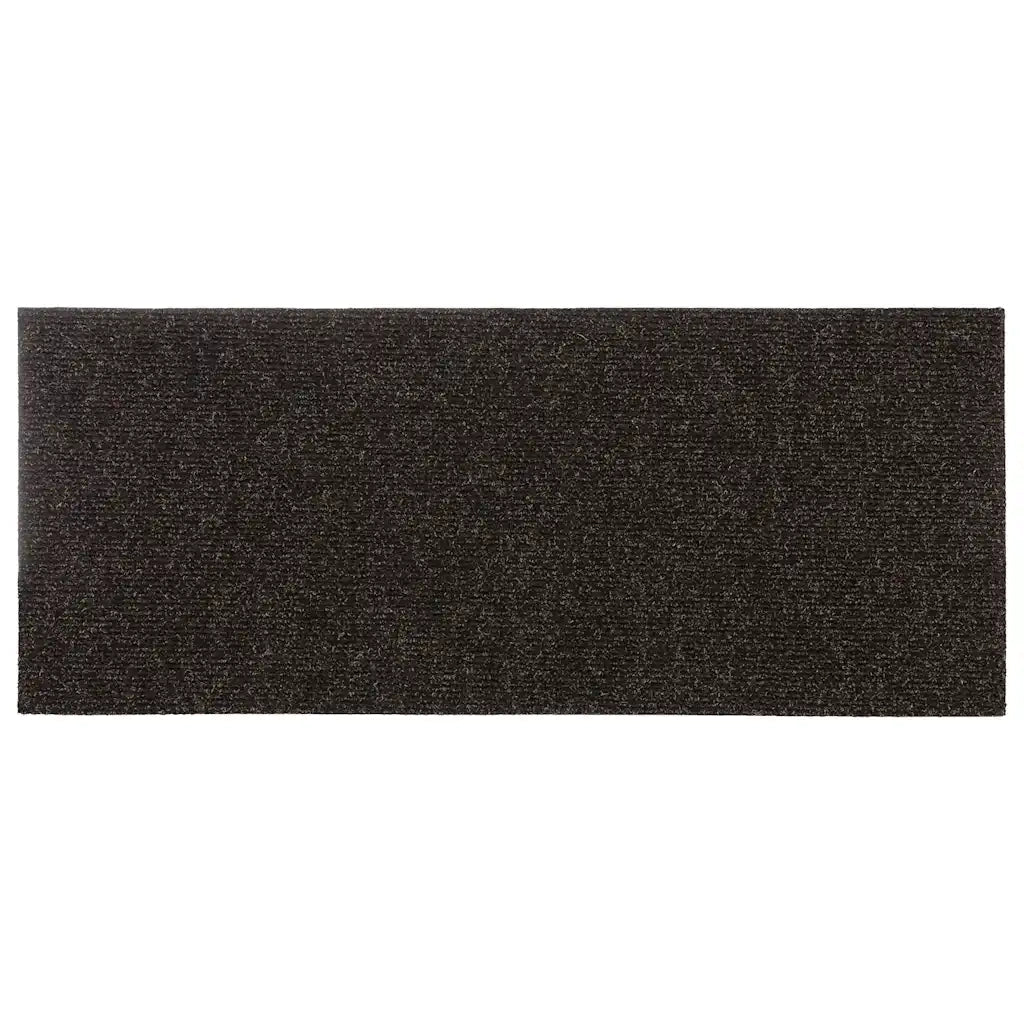 Tappetini per scale autoadesivi 15 pz 60x25 cm marrone scuro rettangolari 326919