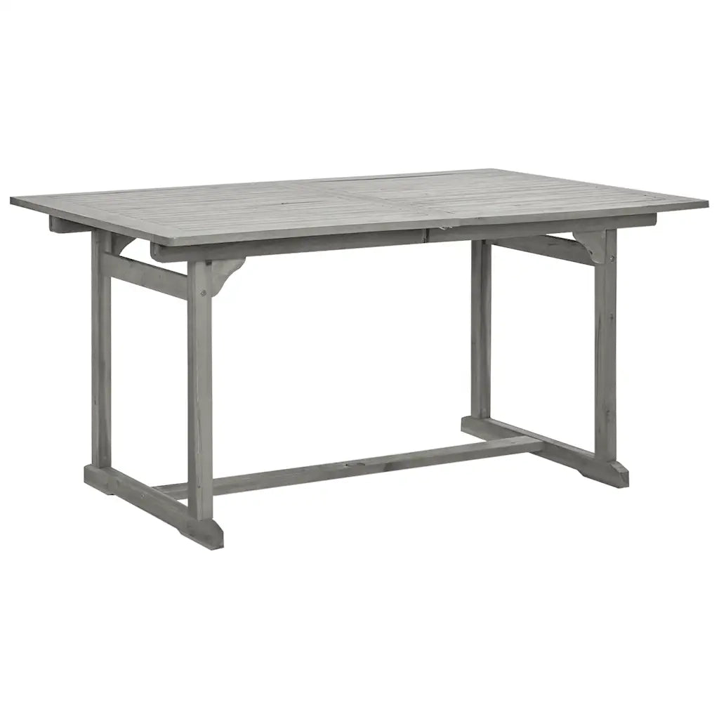 Tavolino da Giardino | Tavolo da Pranzo per Esterni (150-200)x100x75cm Massello Acacia