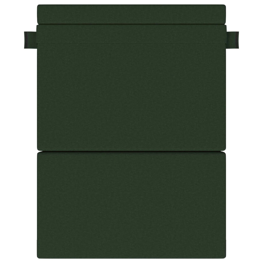 Divano Letto Pieghevole Verde Scuro 152 x 86,5 x 60 cm Tessuto
