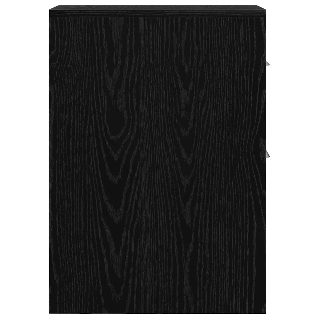 vidaXL Mobile da bagno slim Rovere nero 22 x 44 x 61.5 cm