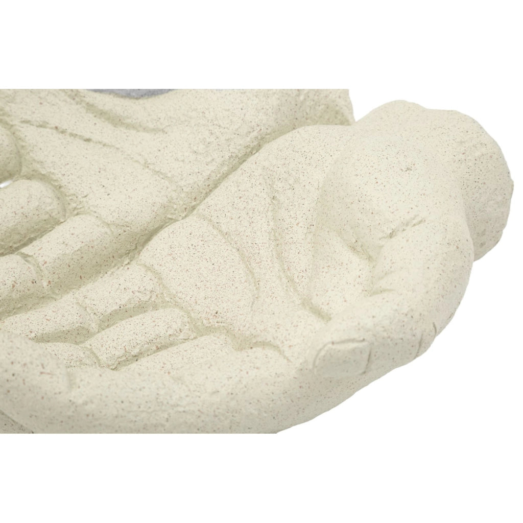 Vassoio Mani, Beige, Poliresina, 22,7x20x7,3 cm