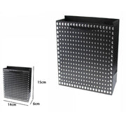 Trade Shop - Set 3 Pz Buste Regalo Shopper Nera Borchie Maniglie A Cordoncino 15x14x6cm 69949 -