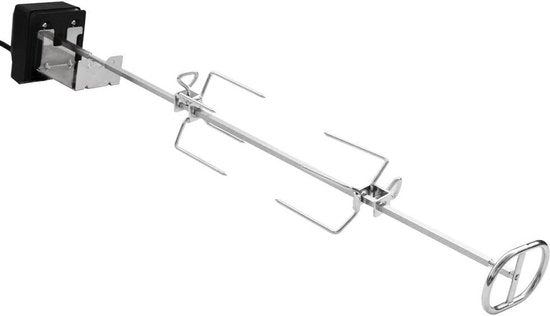 Set di Rotisserie in Acciaio Inossidabile per Grill a Gas Genesis E-300 e S-300 Serie - incl. 2x Forchette a Carne Motore 220V-240V Orecchione del Motore 

Nota: 
- Genesis E-300 e S-300 Serie
- 220V-240V