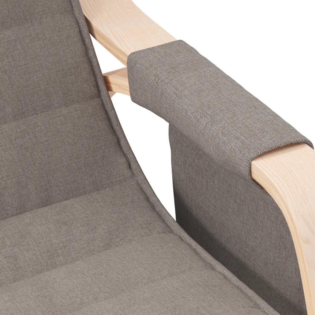 Sedia a Dondolo Tortora in Tessuto CFW3758215