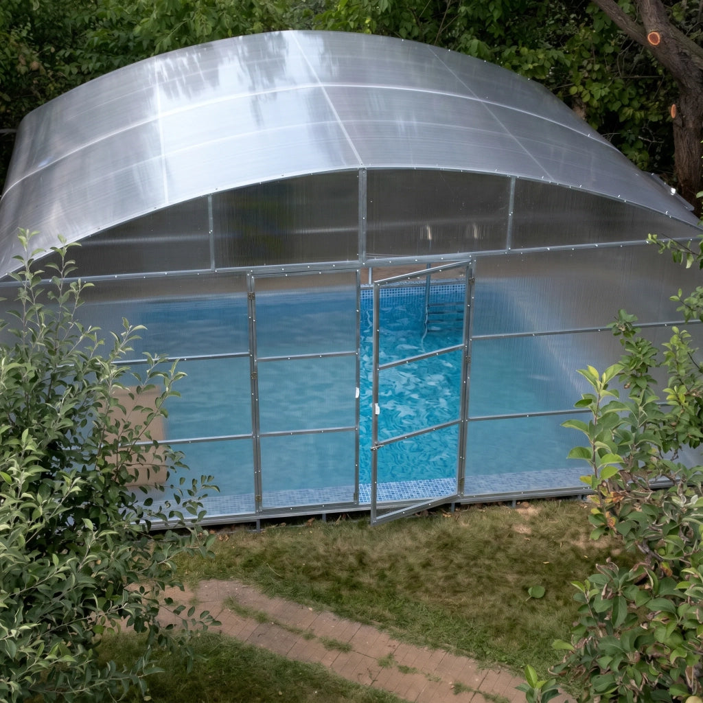 Copertura per Piscina Garten Dream TRITON 5.5x6 m con Policarbonato 10 mm