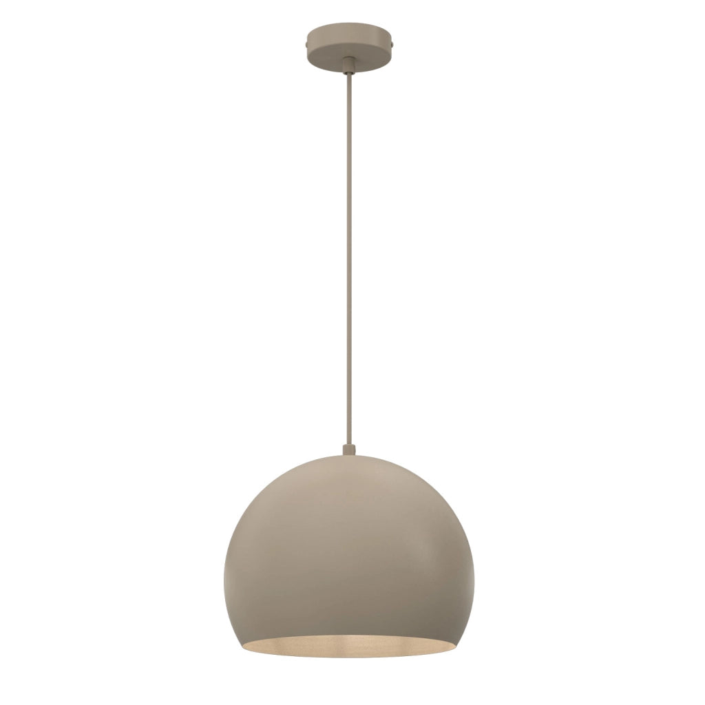 Lampada sospesa Sool 1xE27 beige metallo Luminex