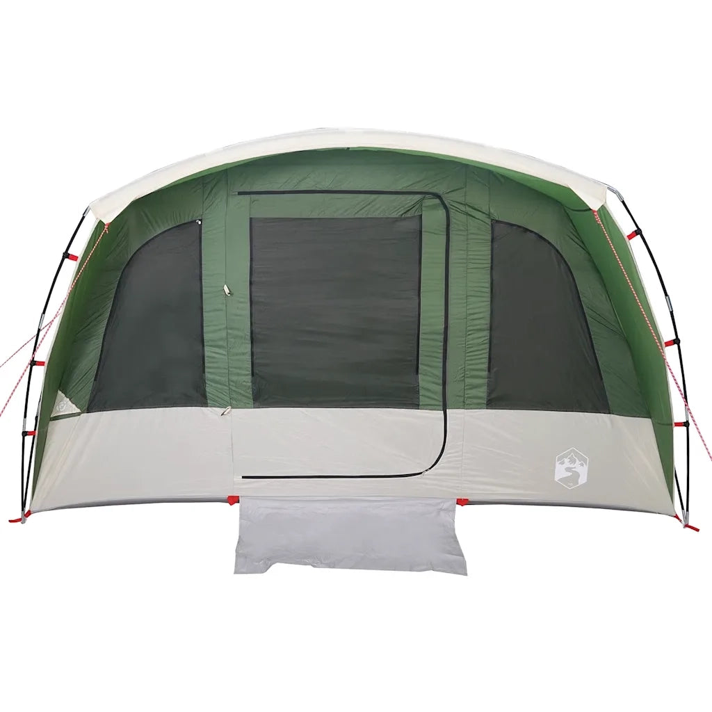 Tenda Familiare a Tunnel per 8 Persone Verde Impermeabile