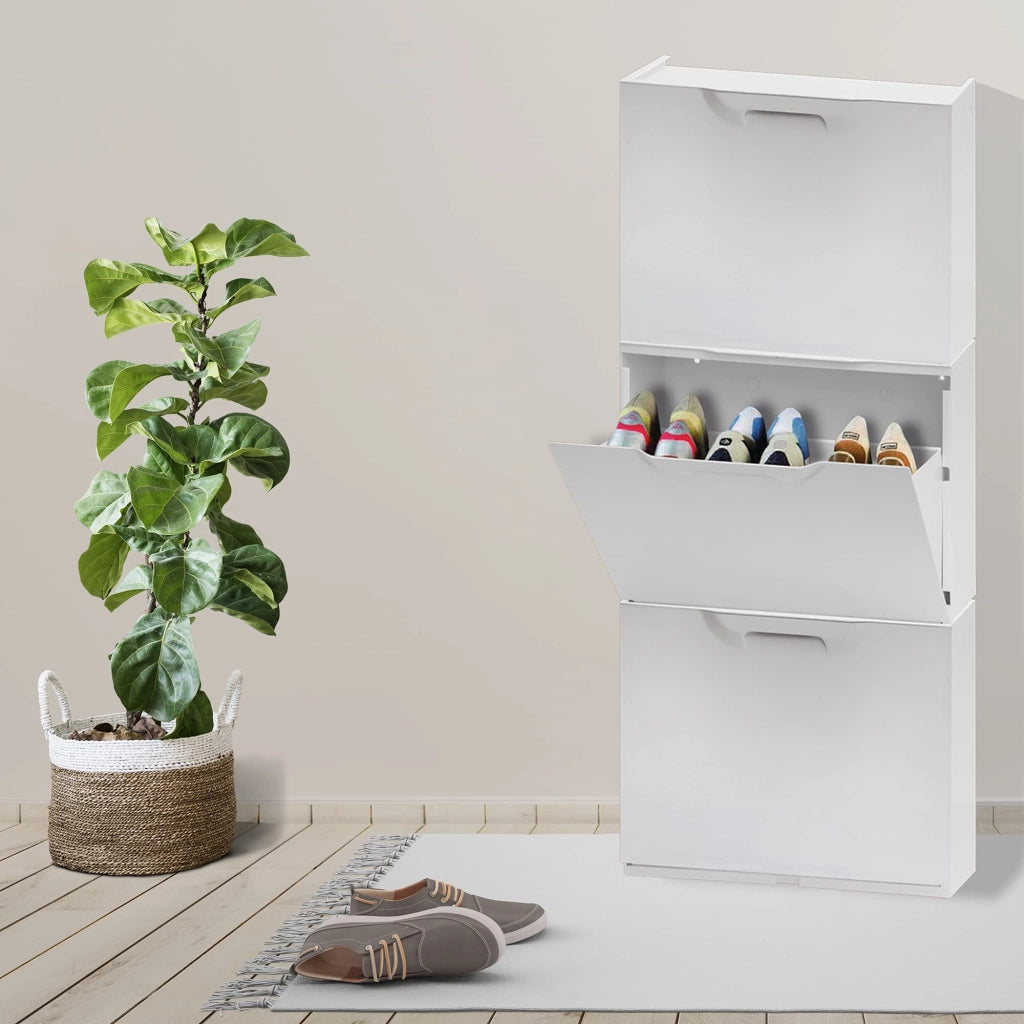 Scarpiera Modulare Unika Bianco Cm 51X17,3 H.cm 40,1