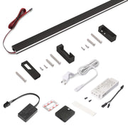 Kit barra per armadio Luxe, striscia LED 4,5x8 Neonlynx V, sensore di movimento RF Smart e convertitore Smart (24V DC)..