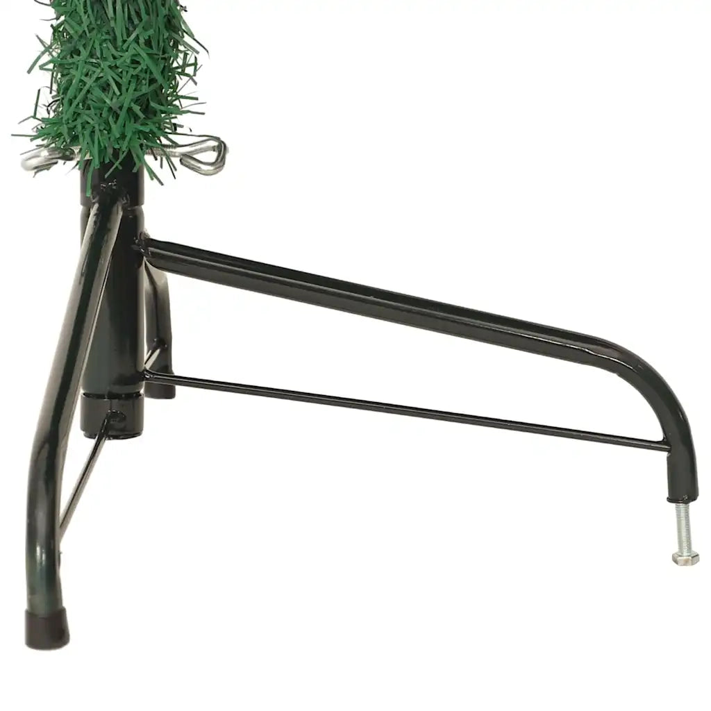 Albero di Natale Artificiale Metà con Supporto Verde 210 cm PVC 321033