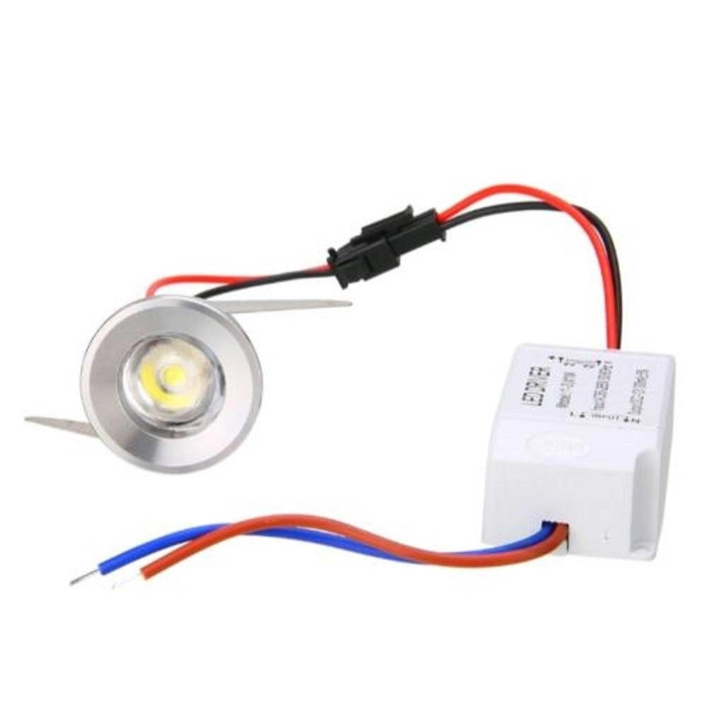 Trade Shop - Faretto A Led Da 1w Punto Luce Ad Incasso Bianco Caldo Freddo 220v Set Da 10pz - -bianco Freddo      -
